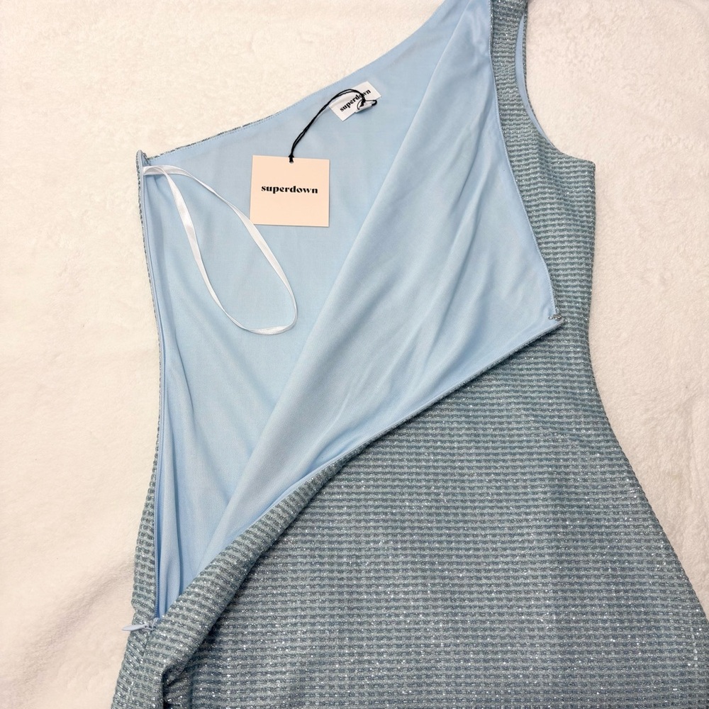SuperDown Tiffany Mini Dress in‎ Light Blue Size S - Picture 9 of 12